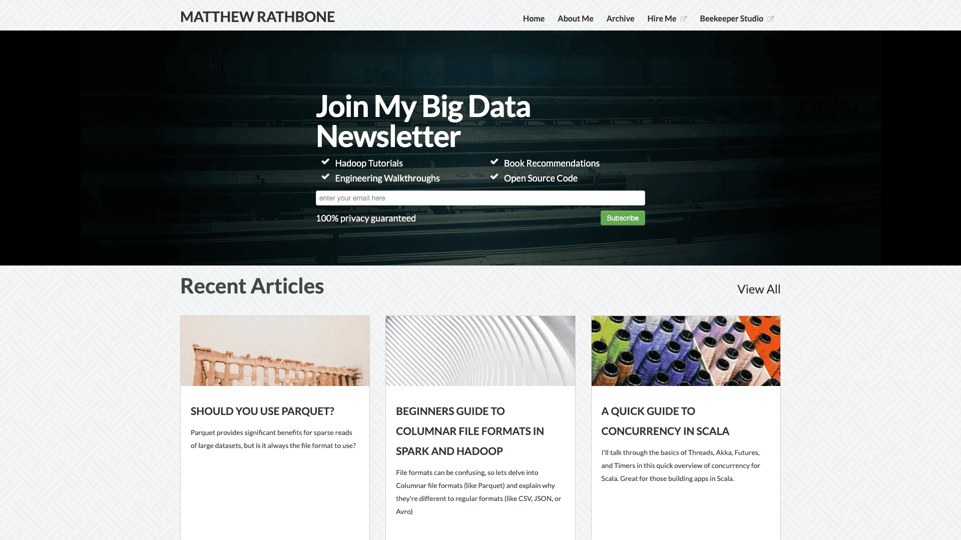 Blog matthewrathbone