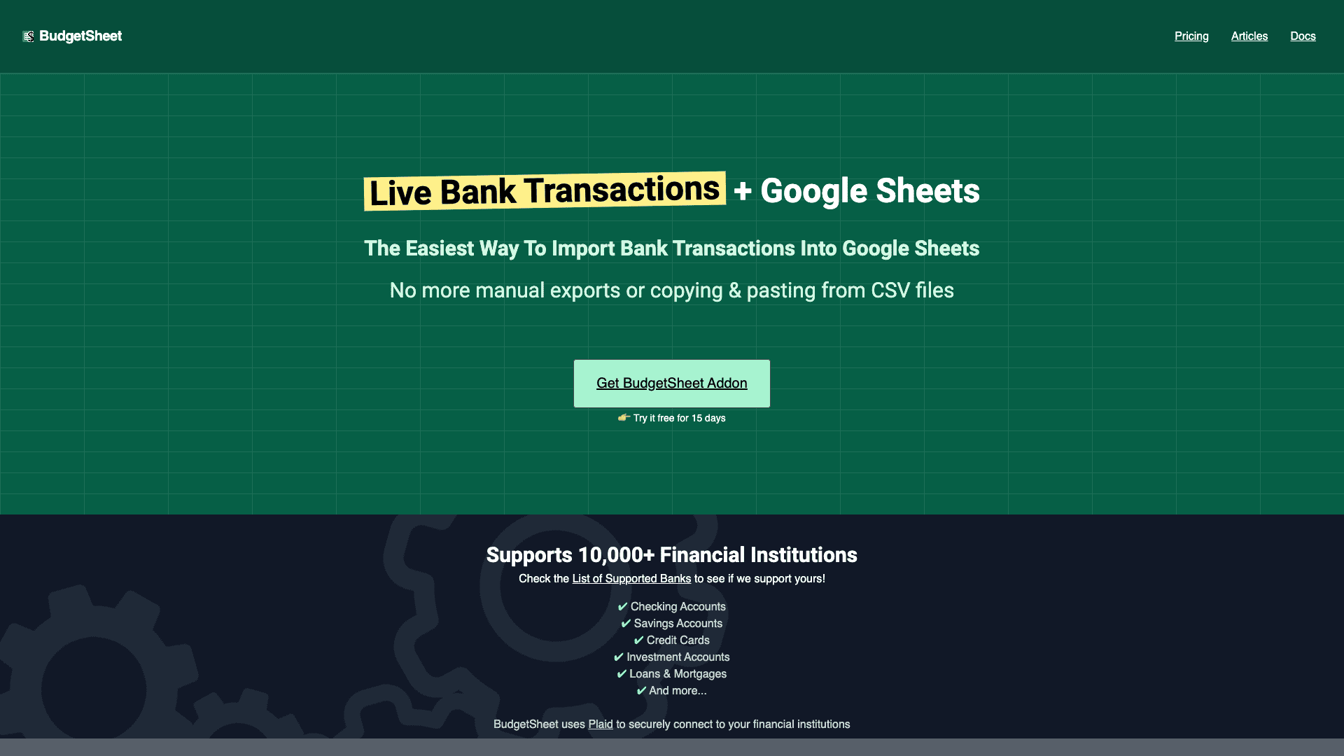 Budgetsheet