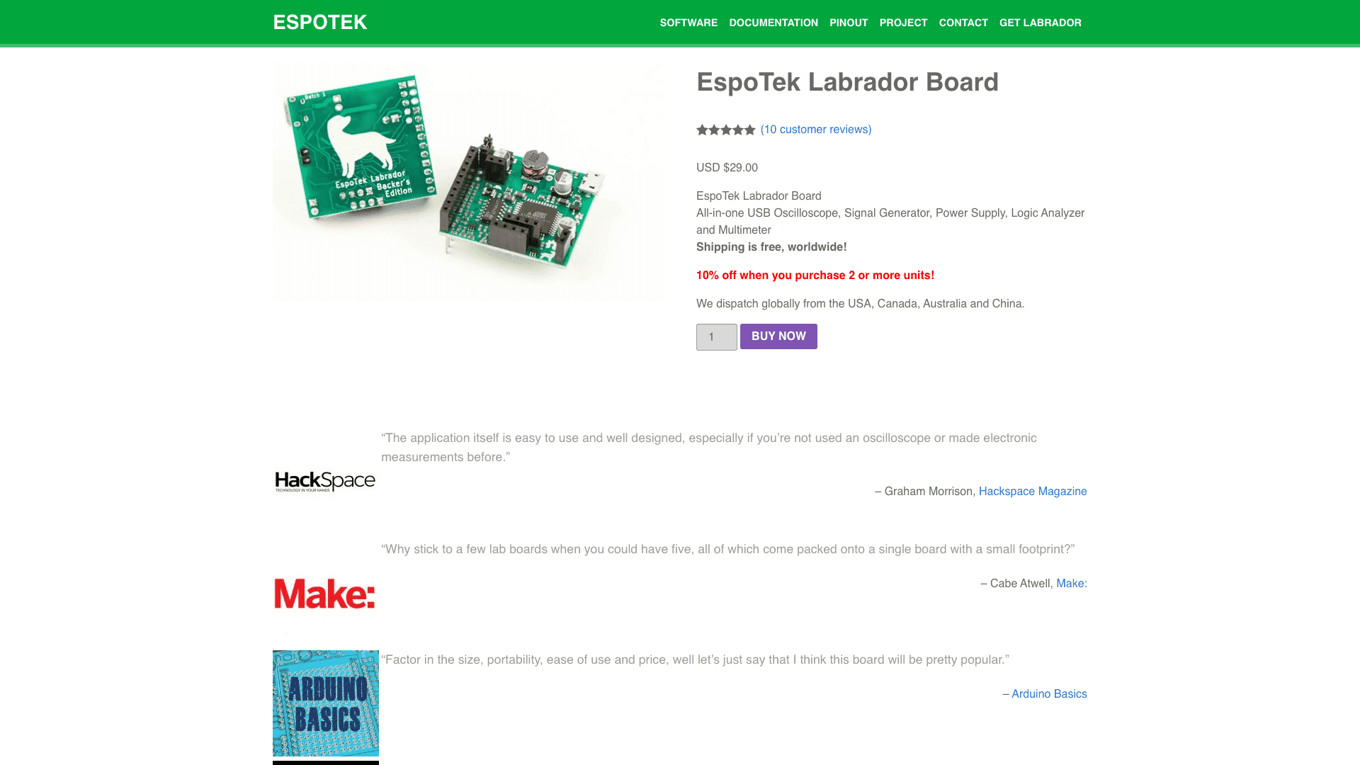 Espotek com labrador