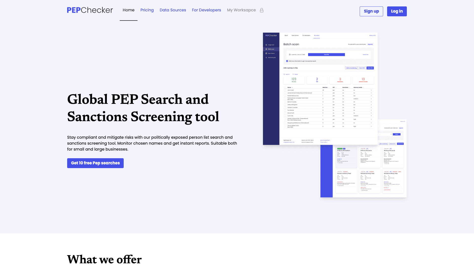 Pepchecker