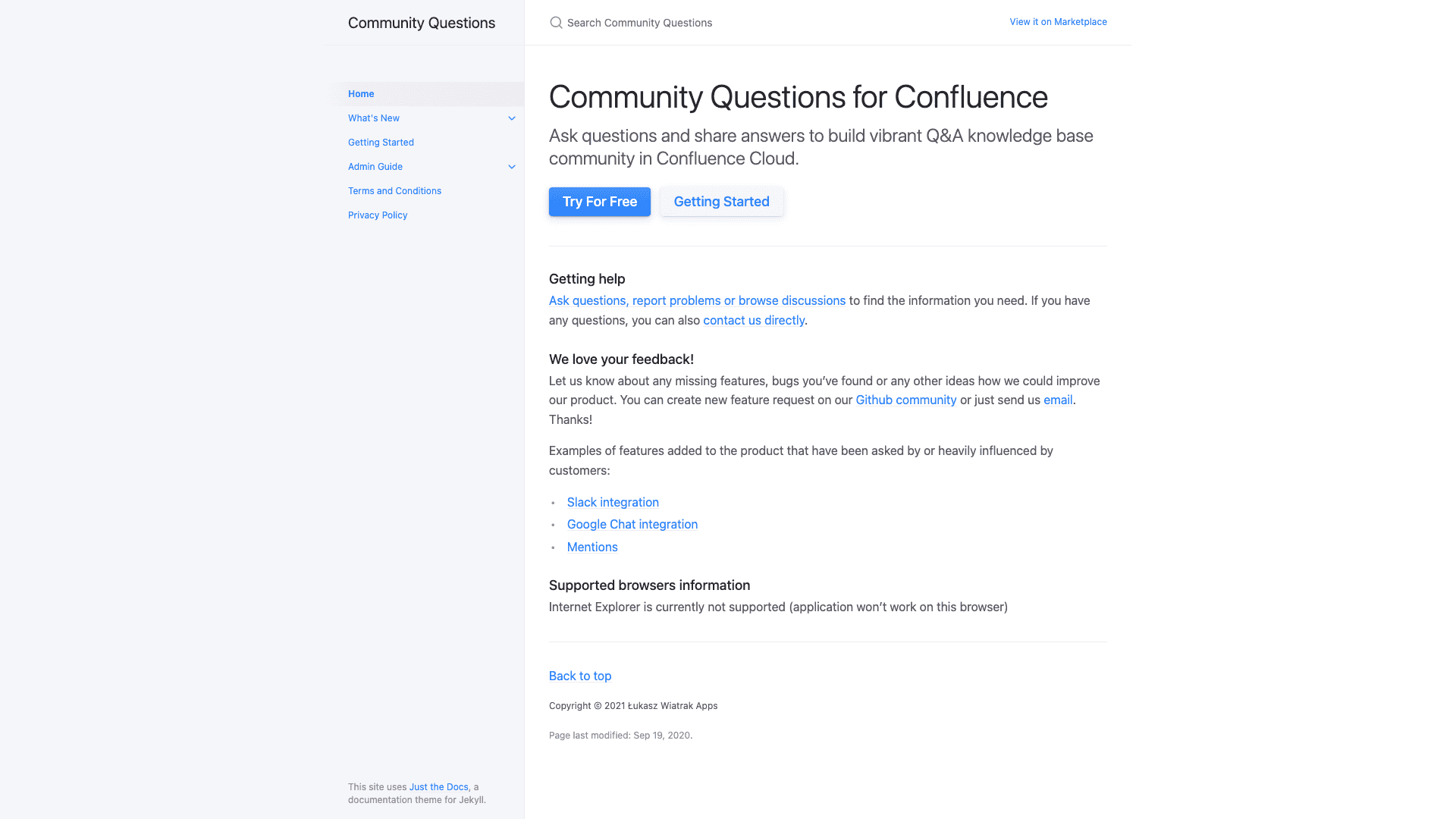 Questions answers community