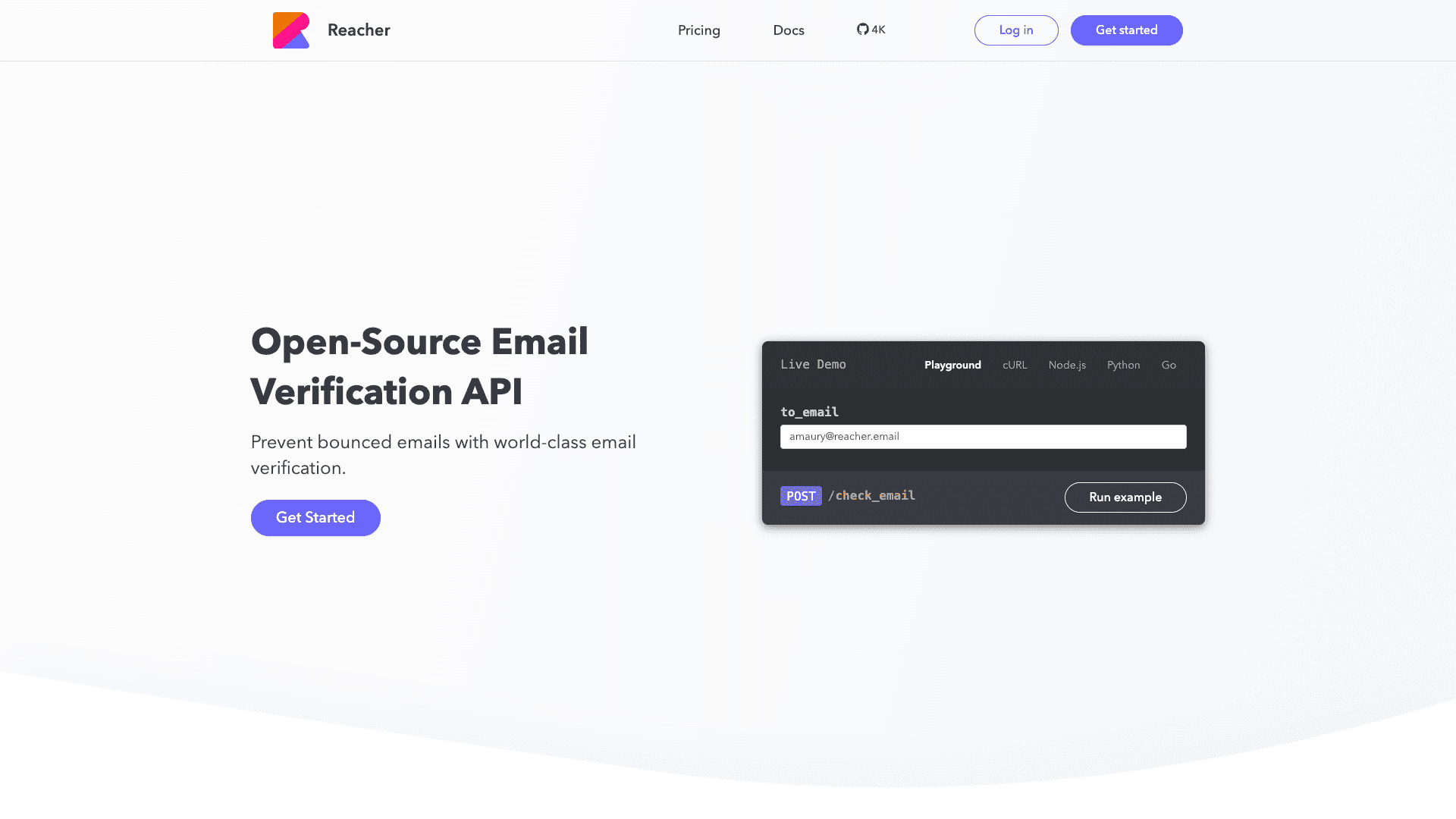Reacher email