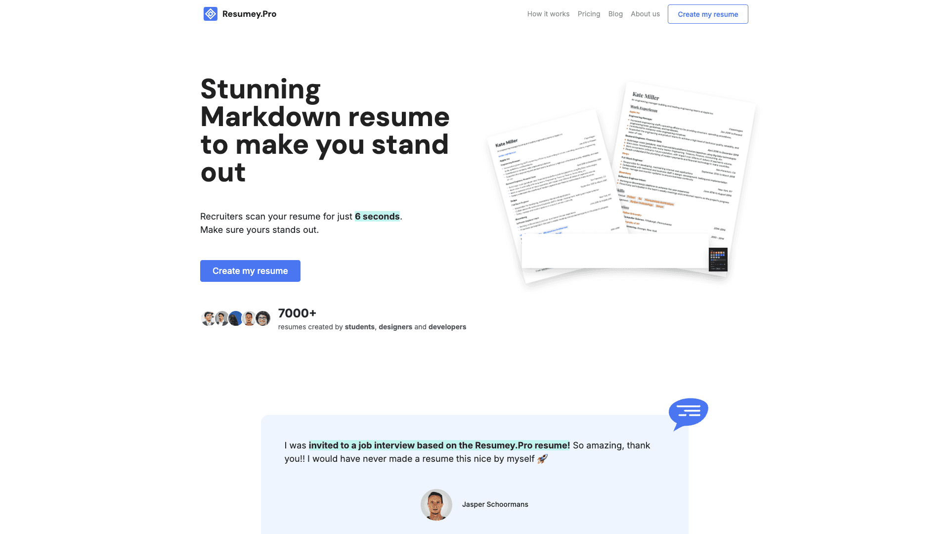 Resumey pro