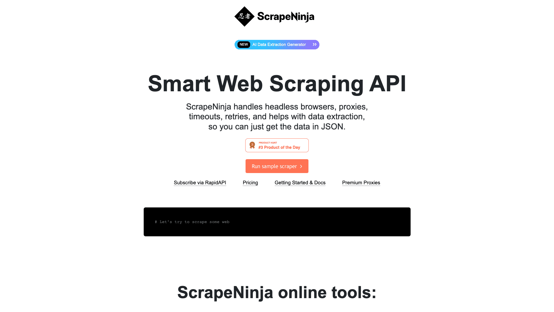 Scrapeninja