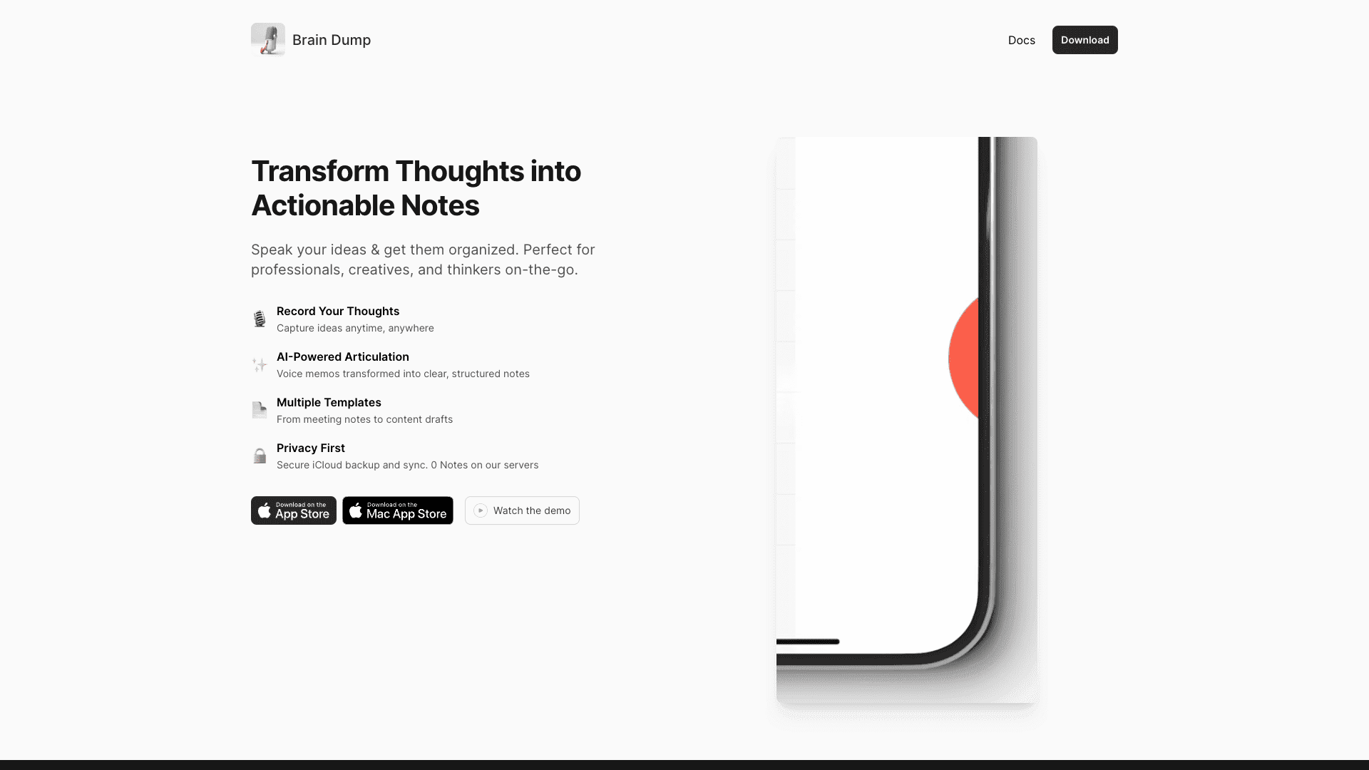 Voicebraindump